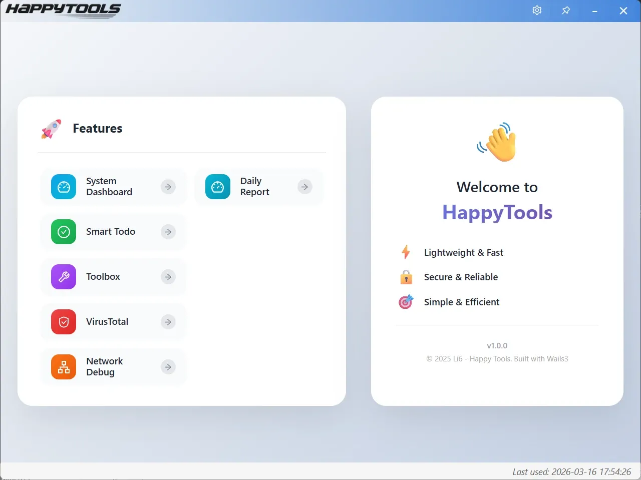 HappyTools Screenshot